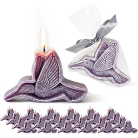 Velas colibrí aromáticas Gardenia y Lavanda – Pack 24 para recuerdos