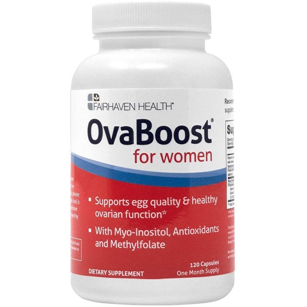 OvaBoost Fertility Supplement - Myo-Inositol, Folate, CoQ10, Antioxidants - Support Ovulation, Egg Quality, Hormone Balance, Cycle Regularity