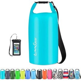 OMGear Waterproof Dry Bag with Phone Pouch for Outdoor Sports