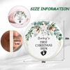 Baby's First Christmas Tree Ornaments 2024,3" Double Sided Cute Ceramic
