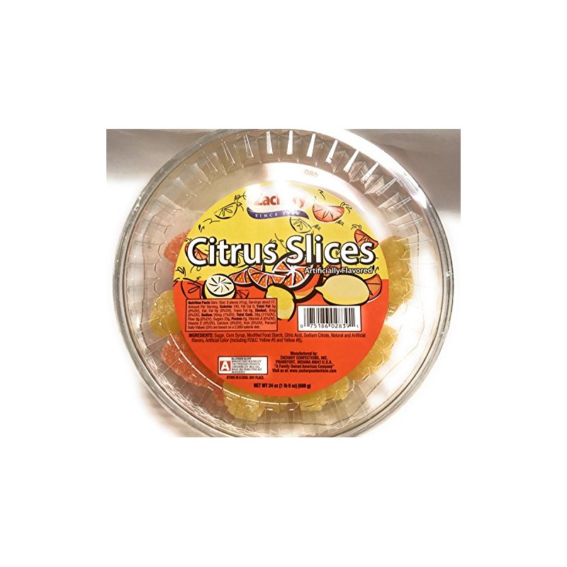 Zachary 24oz Jelly Tubs (Citrus Slices)