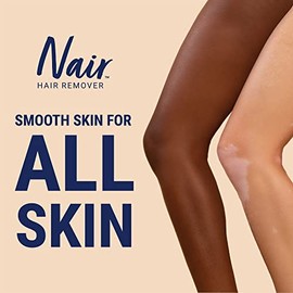 Crema depilatoria facial hidratante Nair, con aceite de almendras dulces, 2 onzas
