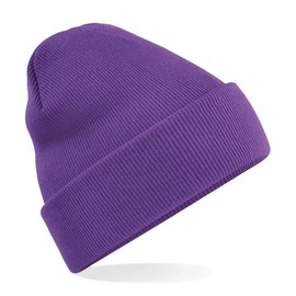 Beechfield Men's Beanie Purple Purple Size:Standard Size