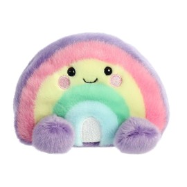 Aurora® Adorable Palm Pals™ Vivi Rainbow™ Stuffed Animal - Pocket-Sized Play - Collectable Fun - Multicolor 5 Inches