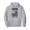 Faith Over Fears Christian Cross American USA Flag Gym Pullover