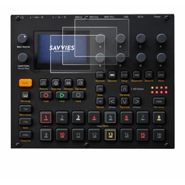 Savvies Pack of 6 Screen Protectors for Elektron Digitakt II Ultra Transparent