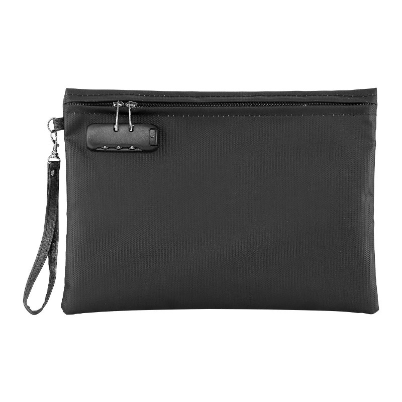 Portable Fireproof Document Bag with 1832 Fahrenheit Heat Insulated Lock