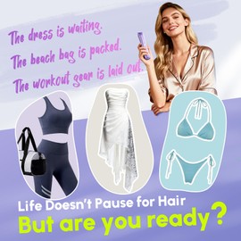 BYART Bikini Trimmer for Women Dual Head – IPX7 Waterproof & Painless Electric Razors for Pubic Hair, Face, Legs, Underarms – Portable Cordless Shaver with Fast Charging, Self Care Gifts for Women