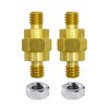 3/8"-16 Brass Stud Side Post Battery Terminal Bolt, Ampper Standard
