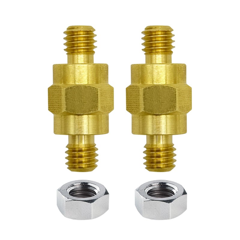3/8"-16 Brass Stud Side Post Battery Terminal Bolt, Ampper Standard