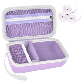 Kids Instant Print Camera Case and 3 Rolls Instant Camera Refill Print Paper - Purple