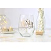Thirty Stemless Wine Glass Gold 30th Birthday Gift for Women