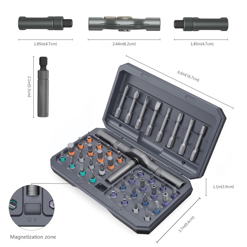 ORIA Ratchet Screwdriver Set, 42 in 1 Screwdriver Set with