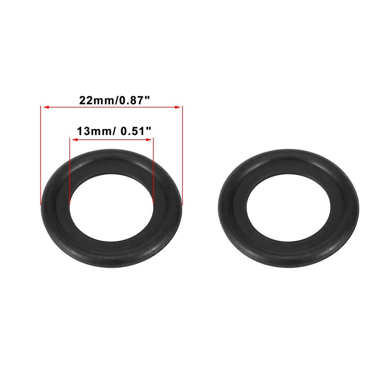 X AUTOHAUX Drain Washer Oil Drain Gasket Fits M14 F5TZ-6734-BA
