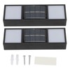 2 Sets Solar Wall Lamp IP65 Protection Grade Bidirectional Multifunctional