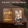 Grandpa Love You Forever Light Up Picture Frame Fathers Day