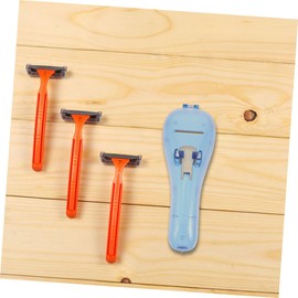 Beavorty 2pcs Razor Storage Box Shaver Holder Case Manual Razor Travel Case Plastic Manual Razor Trimmer Protector Razor Case for Manual Razor Trimmer