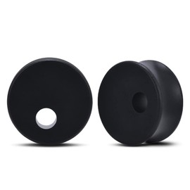 COOEAR 1 Pair Gauges For Ears Wood Saddle Plugs and Tunnels Heart Logo Earrings Expander Stretchers., 00g(10mm), Wood, sandstone