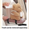 HUANGGG Car Mounted Tissue Box 2 in 1 Cartoon Plush