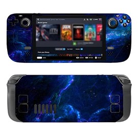 Full Body Vinyl Skin Stickers Decal Cover for Steam Deck Handheld Gaming PC - Blue Nebula