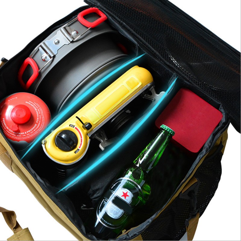 Cookware Bag Portable Oxford Picnic Cookware Storage Bag Waterproof Barbecue