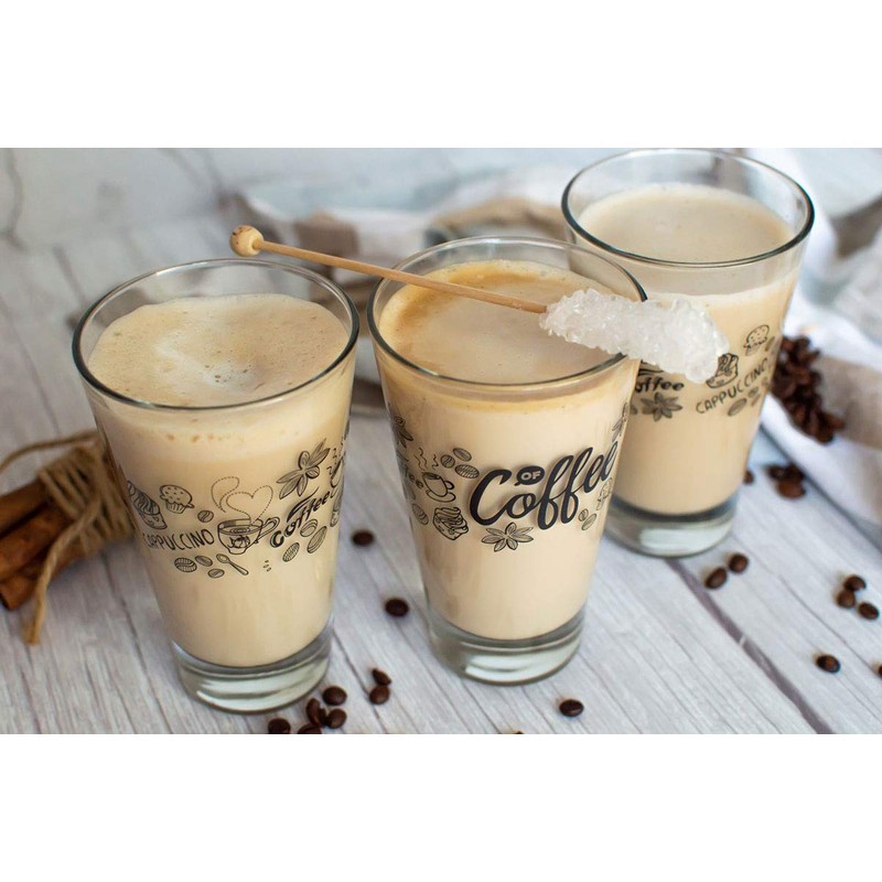 Sendez 6 Latte Macchiato Glasses 310 ml Coffee Glasses Tea