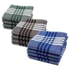 JukLoos Men's Handkerchiefs 100% Cotton Fabric Handkerchiefs 40 x 40