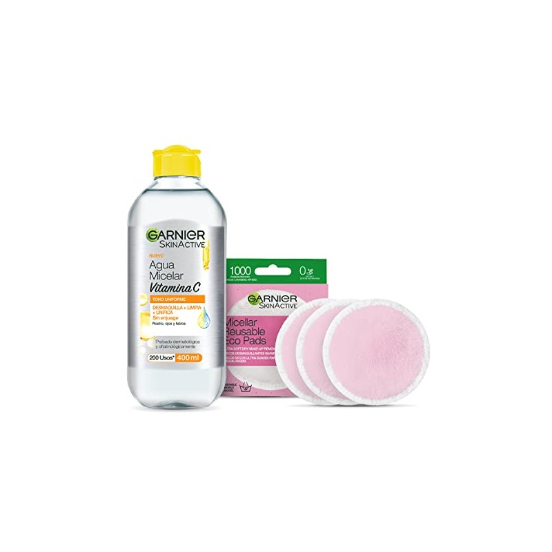 Garnier, 2 Pack Skin Active Micelar Express Aclara 400Ml +