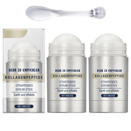 ExcellaElite 2Pcs Collagen Peptides Firming Serum Stick, Anti Aging Peptides Serum Stick, Face and Neck Firming Stick for Tightening Sagging Skin Improves Skin Elasticity