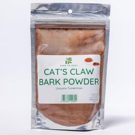 Herb To Body Cat’s Claw Bark Powder - Uncaria Tomentosa, Finely Ground Cat’s Claw for Tea, Smoothies, Herbal Blends, and Culinary Use, Resealable Pouch, 4oz