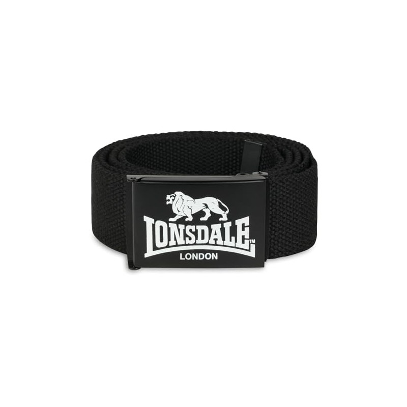 Lonsdale Unisex STARBOTTON Belt, Black, 130 cm