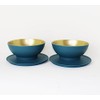 Tupperware Allegra Petrol Gold 2 x 275 ml Serving Bowl,