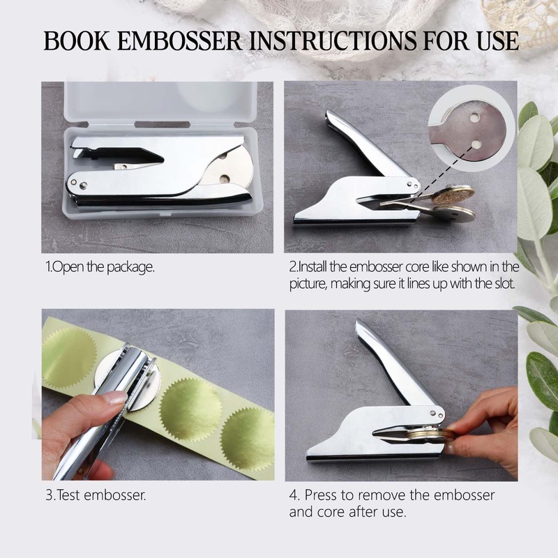 Book Embosser - from The Library of Book Lover Gifts,