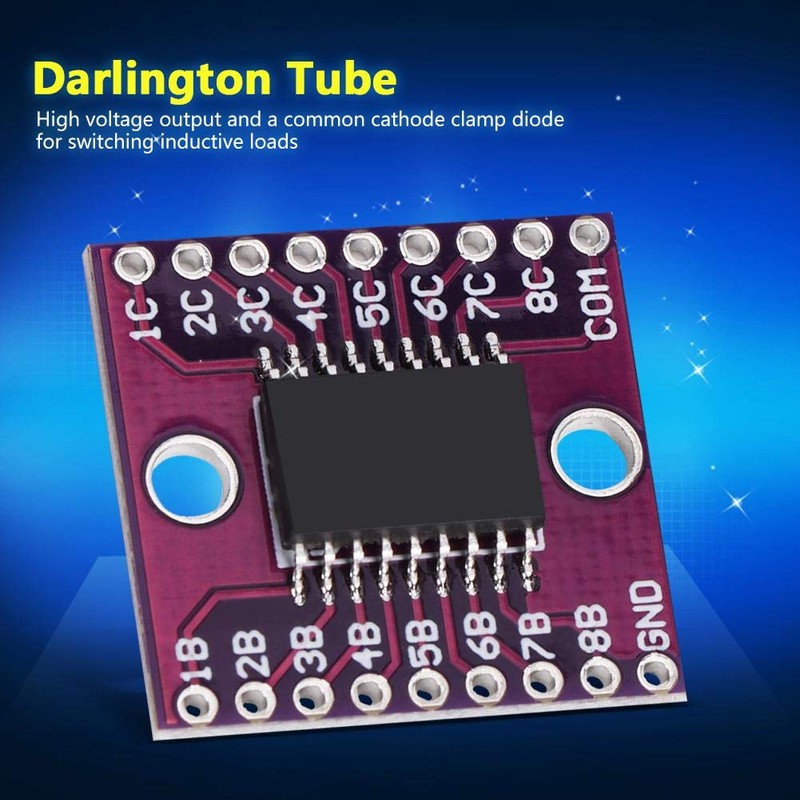 High Current High Voltage Driver, 2 Piece ULN2803A Module Darlington