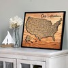 flinelife Usa Map, 12x10, Cork Board Usa Travel Map, Map