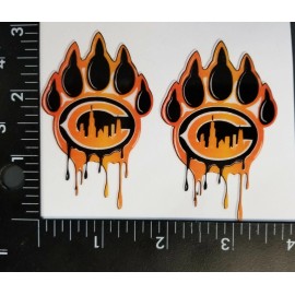 Chicago Bears Mini football helmet decal set