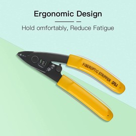 Duogalia 3 in 1 Fiber optic Tool Kit, 1 PC Fiber Optic Drop Cable Stripper & 1 PC CFS-3 Fiber Optic Stripper 3 Port Hole Stripping Tool & 1 PC Kevlar Shears for FTTH Drop Cables,Stripping Plier.