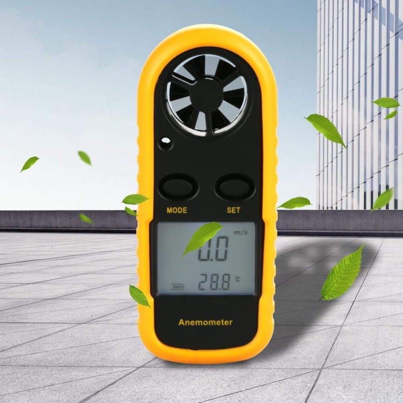 Wind Speed Gauge, Anemometer Portable Digital Air Flow Speed Meter