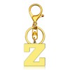 Dabihu Initial Letter Z Alphabet Keychain Initial Monogram Letter Keyring