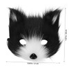 Alipis Animal Cosplay Mask Half-face Wolf Mask Cat Mask Furry