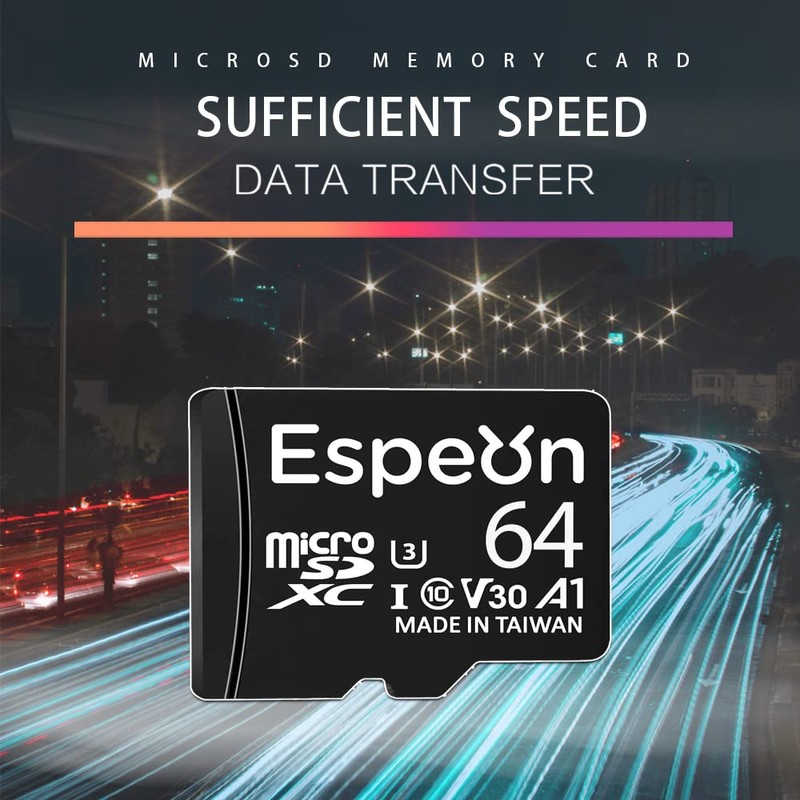 Espeon 64GB MicroSDXC Card UHS-I U3 A1 V30 4K Ultra
