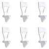 INCREWAY 50pcs Cabinet Board Support Pegs, White Plastic Shelf Pins,