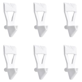INCREWAY 50pcs Cabinet Board Support Pegs, White Plastic Shelf Pins, Small Shelf Support Clips for Bookcase Shelves Cupboard Fits 16mm Shelves