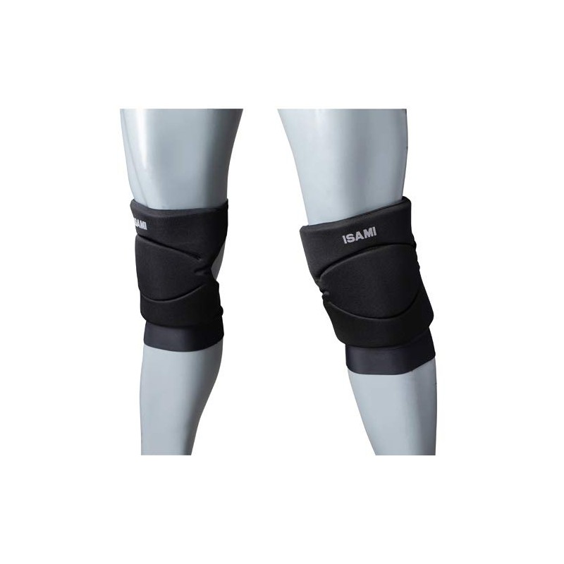 ISAMI イサミ ニーガード 膝サポーター L-1103 (黒, F(Ｍ)(ヒザ上部30～40cm 、丈18cm))