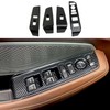 Crosselec Carbon Fiber Style Window Lift Switch Panel Cover Trim