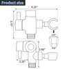 G-Promise Solid Metal Shower Arm Diverter with Holder for Hand