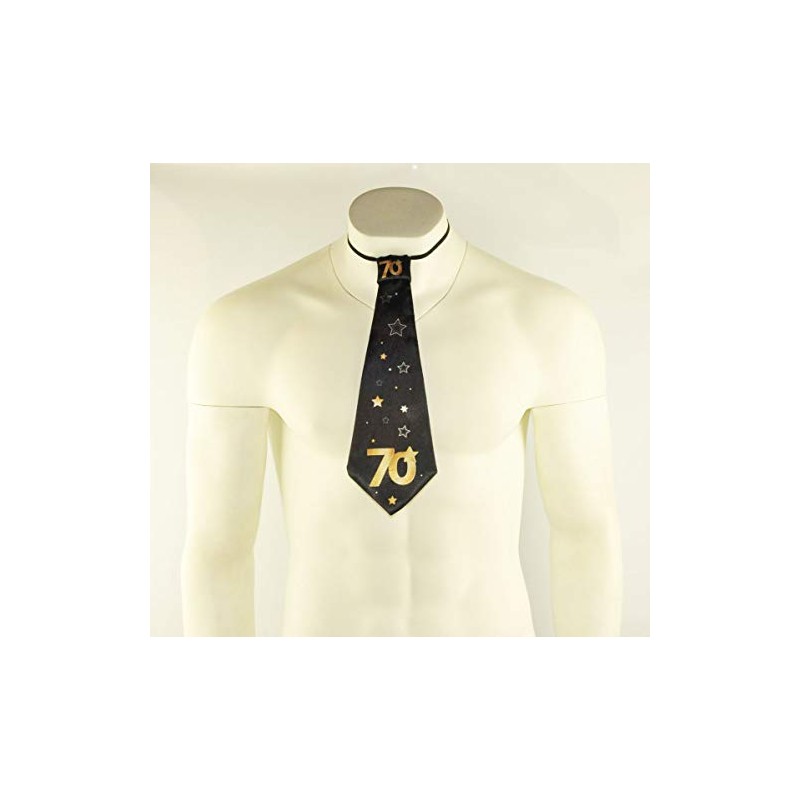 Happium Happy Birthday Black Gold Tie - Party By Age