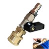 1/4 inch compressed air shut-off valve: compressed air quick release