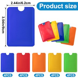 OIIKI 20PCS RFID Blocking Sleeves for Credit Card, Colorful Aluminum Foil RFID Card Holders, Waterproof Identity Card Protector Anti-scanning for Wallet or Purse for Wome, Men