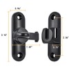 Wocoe 90/180° Barn Door Latches，Right Angle Door Lock,Zinc Alloy Flip